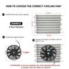 Universal 7/9/10/12/14/16 Inches 12V 80W 2100RPM Car Air Conditioning Electronic Radiator Cooling Fan Blade Electric Cool Kit
