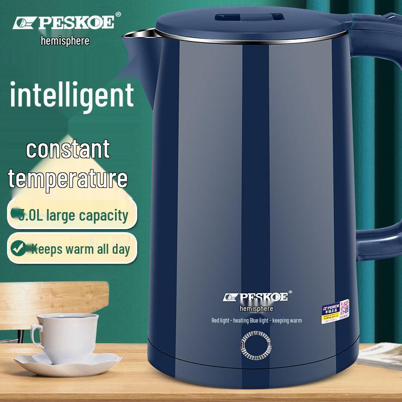 Durable Stainless Steel Electric Kettle - Large Capacity, Insulated, Thermostatic, New Model for Home Use