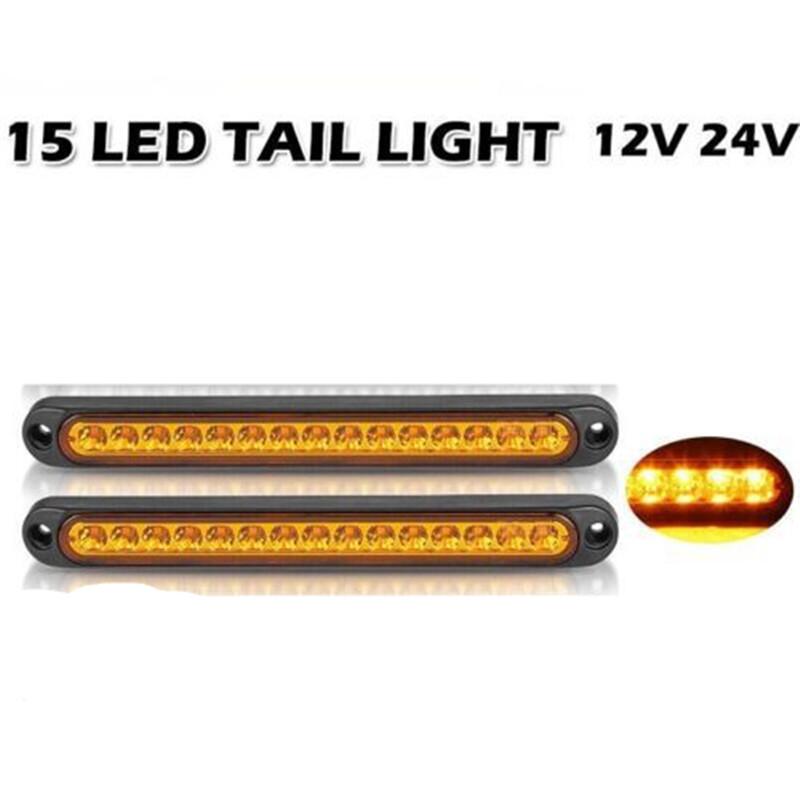 

Высокое крепление 15 светодиодов третий 3RD дополнительный стоп-сигнал задний фонарь дальнего света предупреждающий фонарь универсальный автомобиль внедорожник прицеп грузовик жёлтый