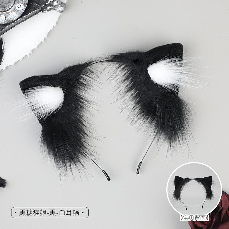 Handmade plush simulated cat ear hair accessories cute kitten headdress cosplay comic exhibition animal ears cat ear headband