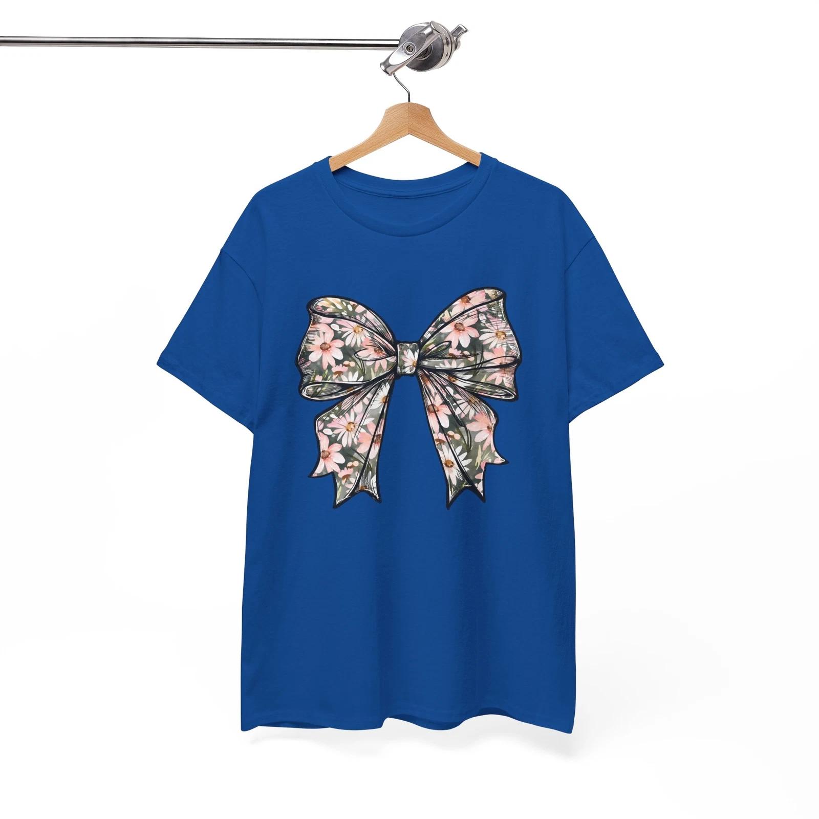 Spring Butterfly T-Shirt | Nature Beauty & Floral Blooms Tee | Spring Flower Bow S