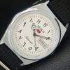JAPAN VINTAGE REFURBISHED SEIKO 5 AUTOMATIC 6309A MENS WHITE WATCH A442594-1