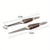 2pcs/set Stainless Steel Cross Locking Lock Tweezer Self Closing Jewelry Soldering Craft Repair Tool Insulated Tweezer Straight Elbow Tip
