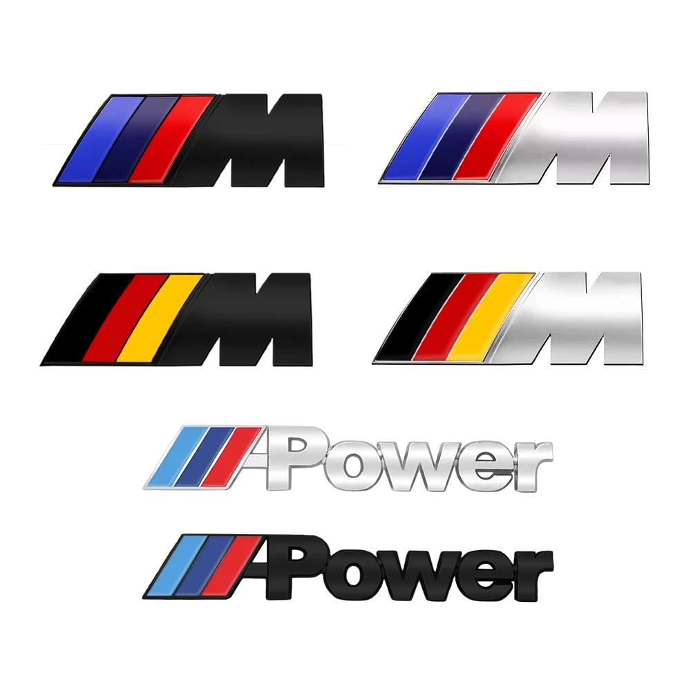 3D Metal Car Badge Body Trunk Decor Sticker Auto Modification Accessorie For M BMW Power E90 E92 E93 F20 F21 F30 F31 F32 E60 E39 jbzh05