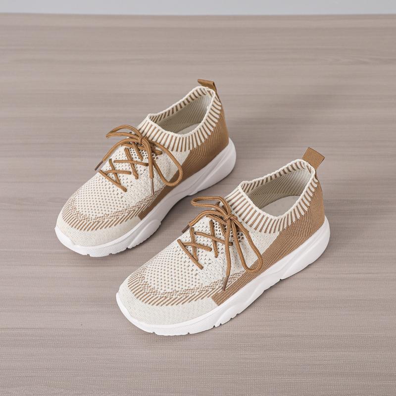 Breathable Platform Sneakers Women Fashion Non-Slip Sports Ladies Comfortable Slip-On Flat Heel Casual Shoes