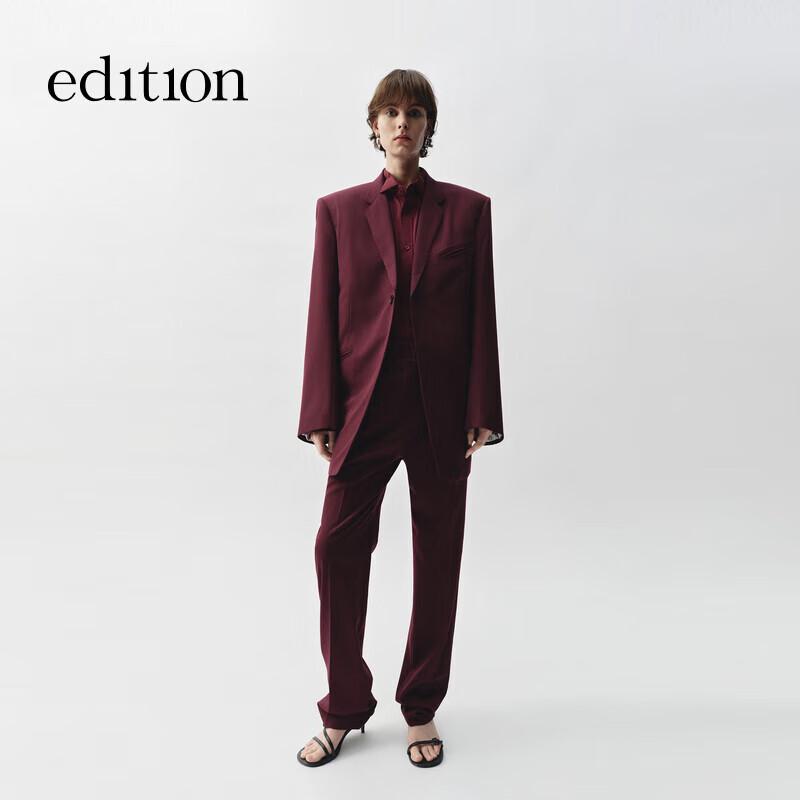 Edition Elite Wardrobe 2025 Spring Red Wine Blazer S
