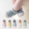 Antislip Ademende Baby Loop Schoenen: Zachte Sokken met Zool voor Baby's 0-3 Jaar, Unisex Binnenschoenen
