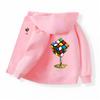 Children's New Brand Outerwear Magic Cube Fun Jacket Boys and Girls Autumn Polyester Hoodies Black Pink Coat