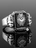 King Kroach All Seeing Eye Pillar Stone Ring