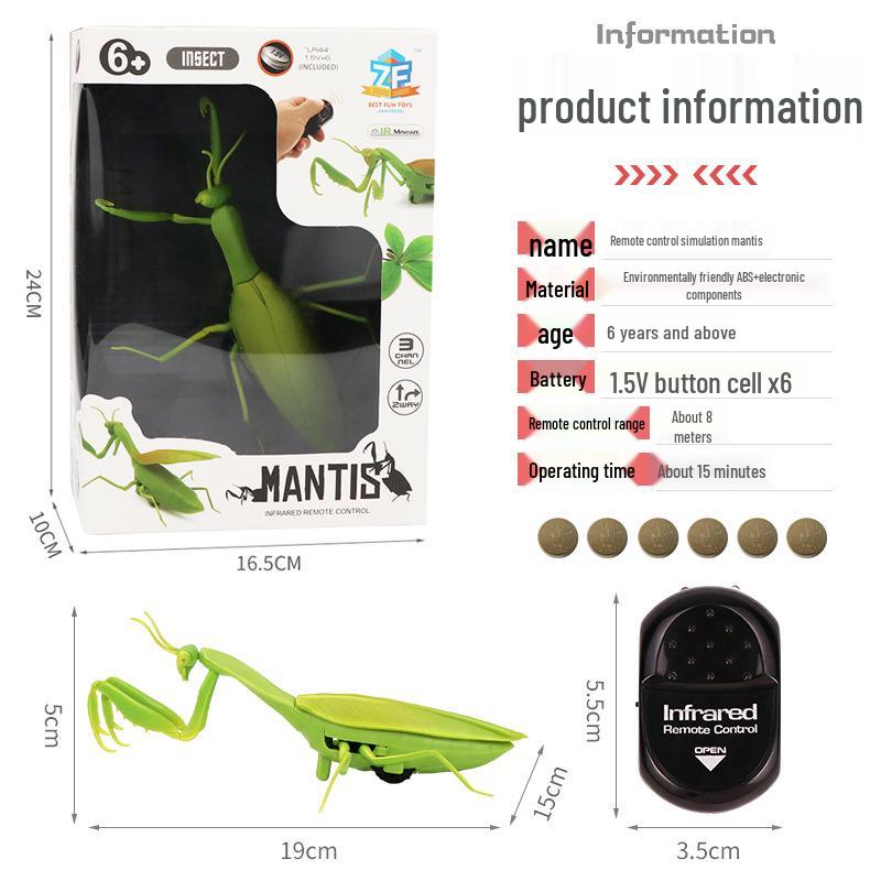 Bionic Remote-Controlled Animal Toy: Cockroach, Centipede, Frog, Crab, Prank Spider, Boa Constrictor, Mouse.