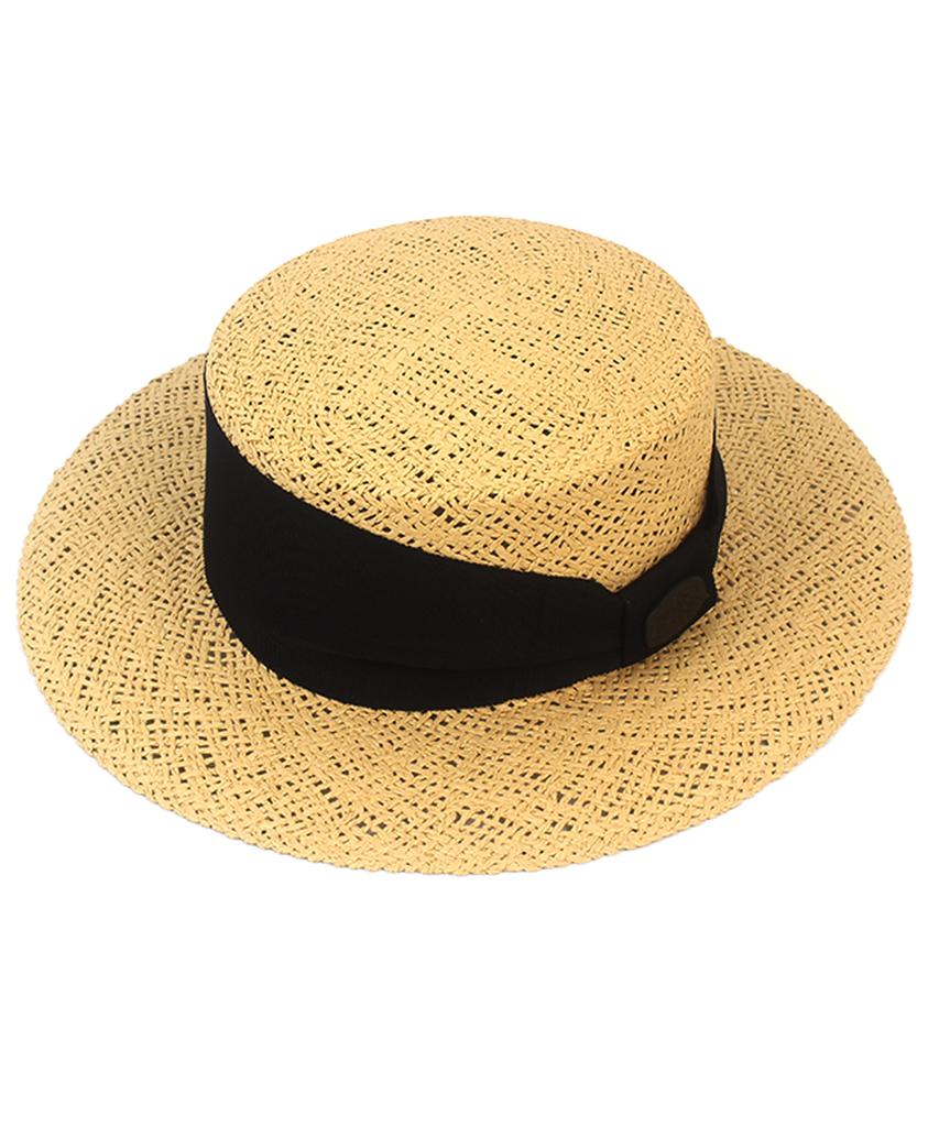 Yunibeosyeolkemiseuteuli Bold Line Beige Panama Hat Panama Hat