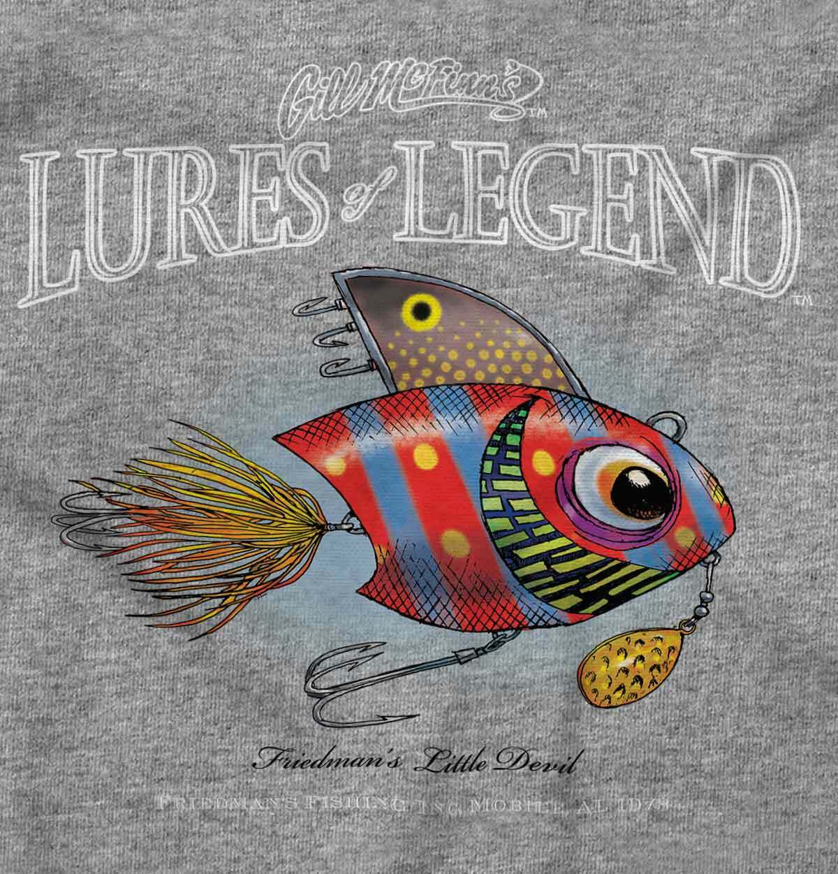 

Unique Friedman Little Devil Legend Lure Fishing Angler Gift TShirt Summer Cotton Short Sleeve ONeck Mens T Shirt New S3XL S