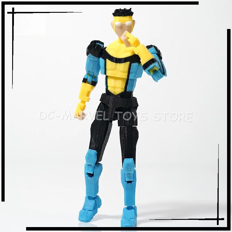 New  3d Printed Invincible Boy Stripe Mark Light Blue Mark Dummy13 T13 Multi-Jointed Shapeshift Action Figure Toys