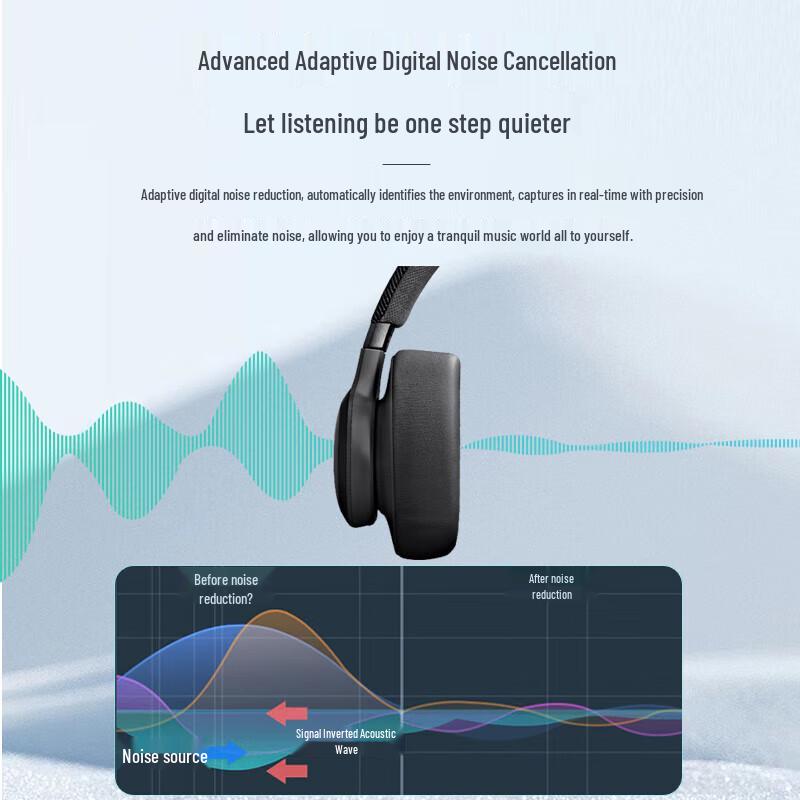 JBL LIVE 770NC Adaptive Noise-Cancelling Bluetooth Over-Ear Headphones