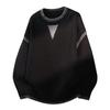 Mens Oversized Crew Neck Long Sleeve Knit Sweater With Jacquard Winter Warm Casual Top Teens