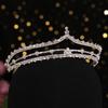 Silver Color Crystal Crown Tiara for Women Bride Party Rhinestone Prom Diadem Bridal Wedding Hair Accessories Jewelry Crown Gift
