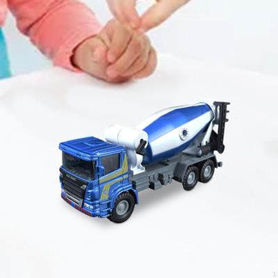 1/60 Construction Vehicle Model Engineering Car Cement Mixer Decoration Alloy Mini Transporter