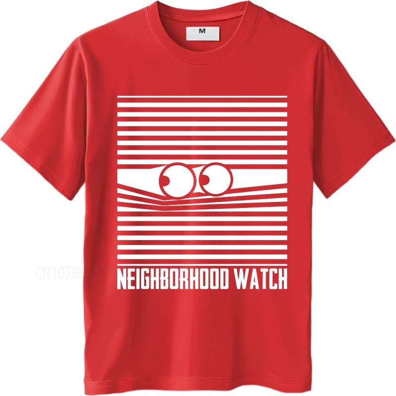 Летний стритвир Для мужчины футболка В полоску Глаза Соседский дозор Короткий рукав Взрослый Круглый вырез Футболка летняя хлопковая мужская футболка S