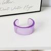Wide Half Cuff Bracelet Simple Color Open Mouth Bangle Casual Elegant Wristband  Daily Casual