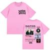 Rapper NATOS WAOR Album 2025 Merch T-Shirt Herren Hochwertige Mode O-Ausschnitt T-Shirt Hip Hop Übergroße T-Shirts Streetwear