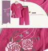 Senior Women's Cotton Linen Pajama Set: Short-Sleeved, Two-Piece Summer Outfit for Moms and Grandmas