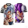 Dragon Ball 2026 Goku Vegeta Anime 3D Print T-shirts Casual Short Sleeve Tees Kids Fashion Streetwear Family Matching Outfits