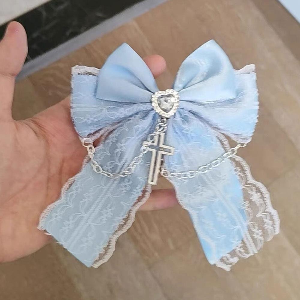 Exquisite Lace Design Gothic Hair Clip Bag Charm Y2K Hair Clip Girl's Accessories