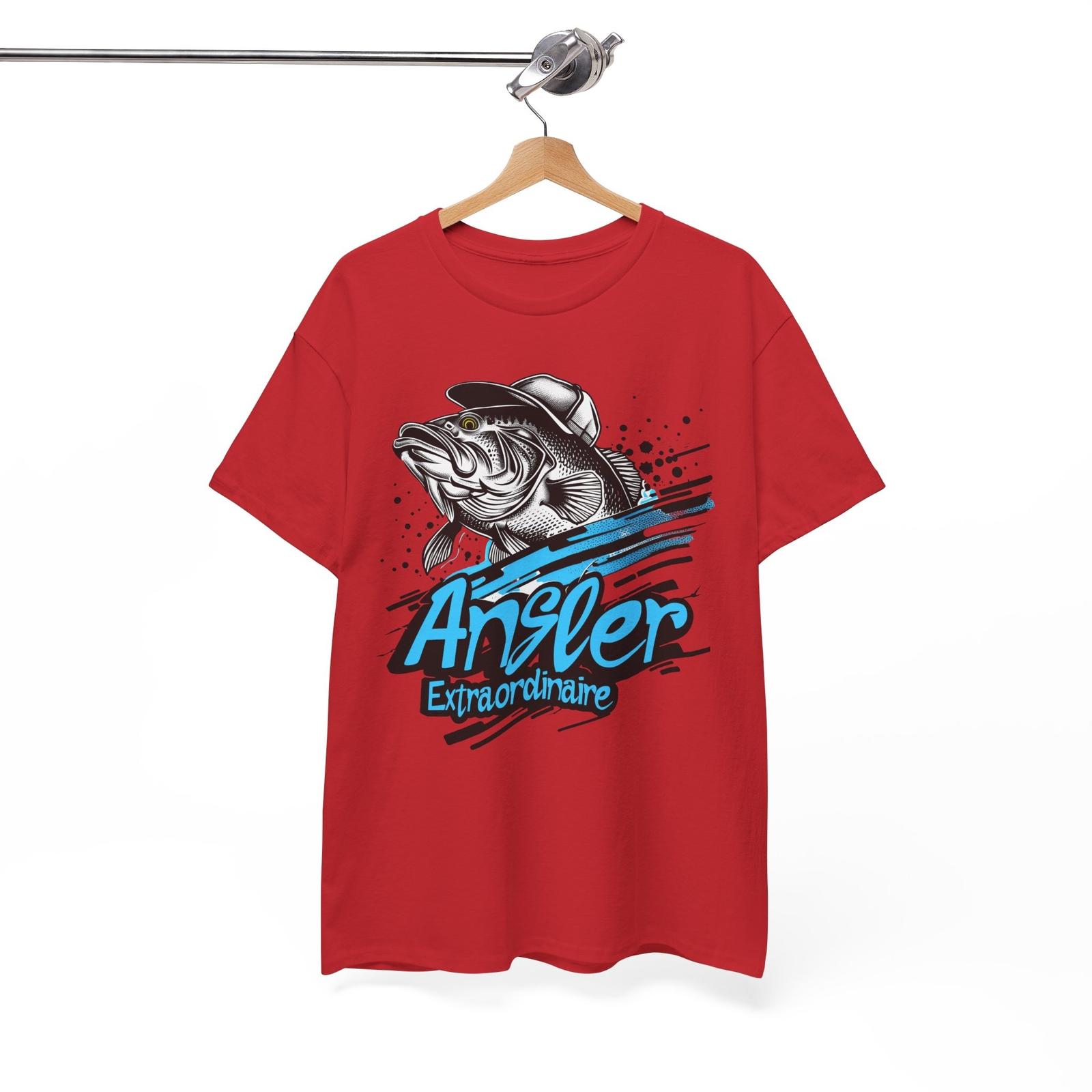 Fishing T-Shirt | Funny Fisherman Tee | Outdoor Angler Extraordinaire Shirt Unisex T-Shirt S
