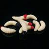 Artificial Lure 50Pcs Worm Shape Lifelike PVC Soft Bait Eco-friendly Fish for Freshwater