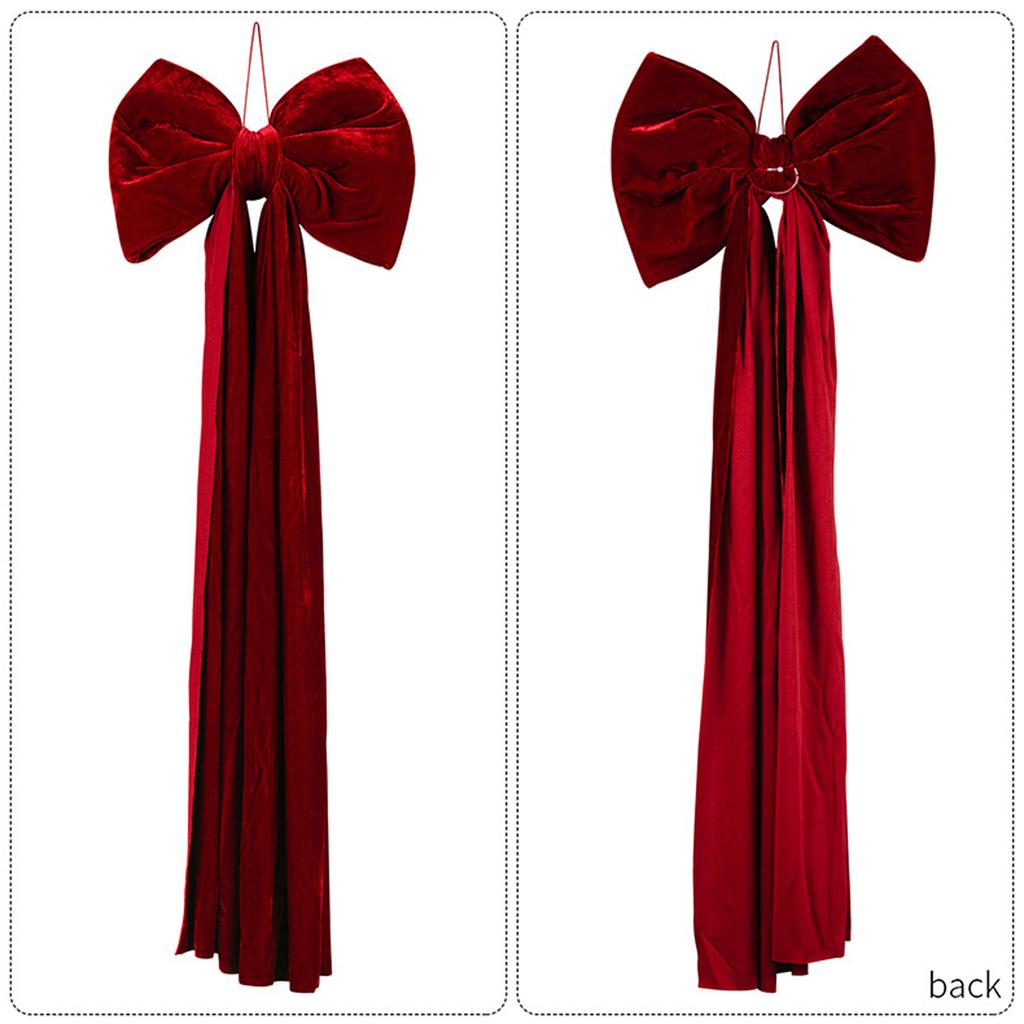 Christmas Bow Tie, Christmas Decoration, Plush Super-large Bow Tie, Christmas Tree Decoration