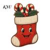 Wooden Table Decor Christmas Decorations, Santa Claus Snowman Reindeer Desktop Ornaments, Indoor Holiday Displays Distressed Tiered Tray for
