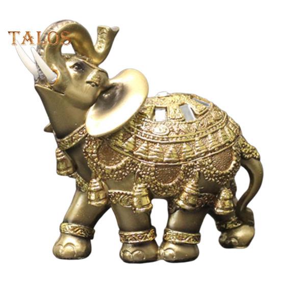 Figurka słonia Żywica Ogród Miniaturowe Rzemiosło Prezent Dekoracja na Pulpit Domu Żywe Miasto Mody Wystrój Domu