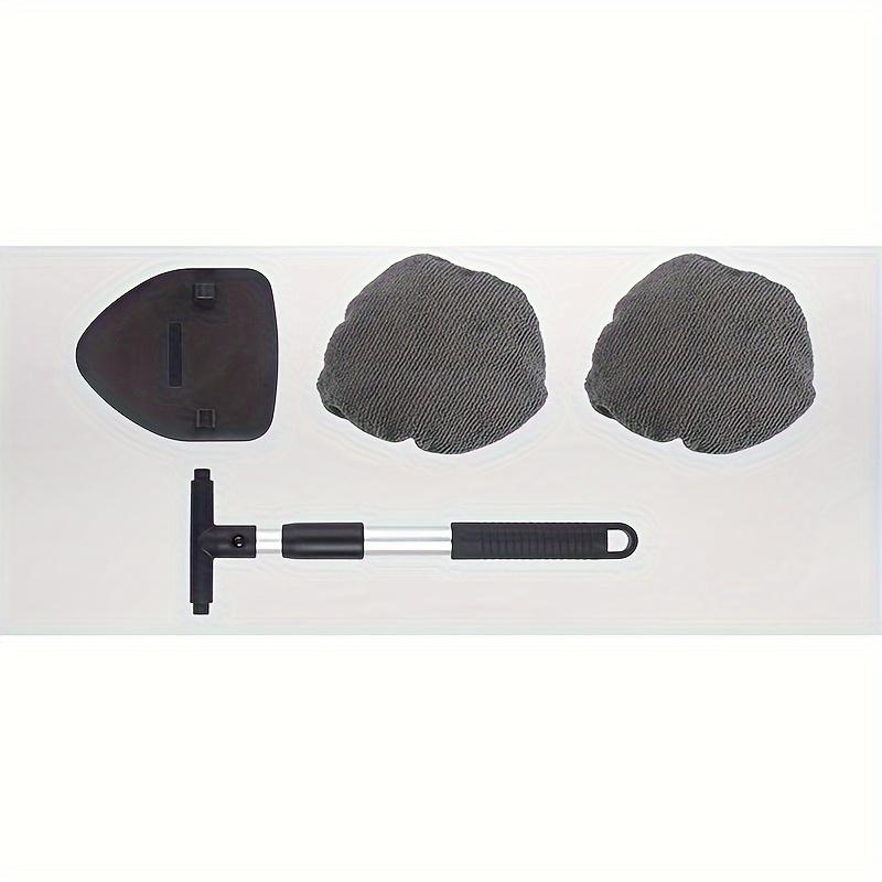 

Высококачественный многоразовый очиститель лобового стекла автомобиля - Микрофибра высокой плотности с прочной алюминиевой ручкой - Легкий чёрный