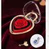 Decorative Heart Shaped Jewelry Gift Box with Key for Ring Presentation, Jewelry Storage, Vanity Display and Proposal Use