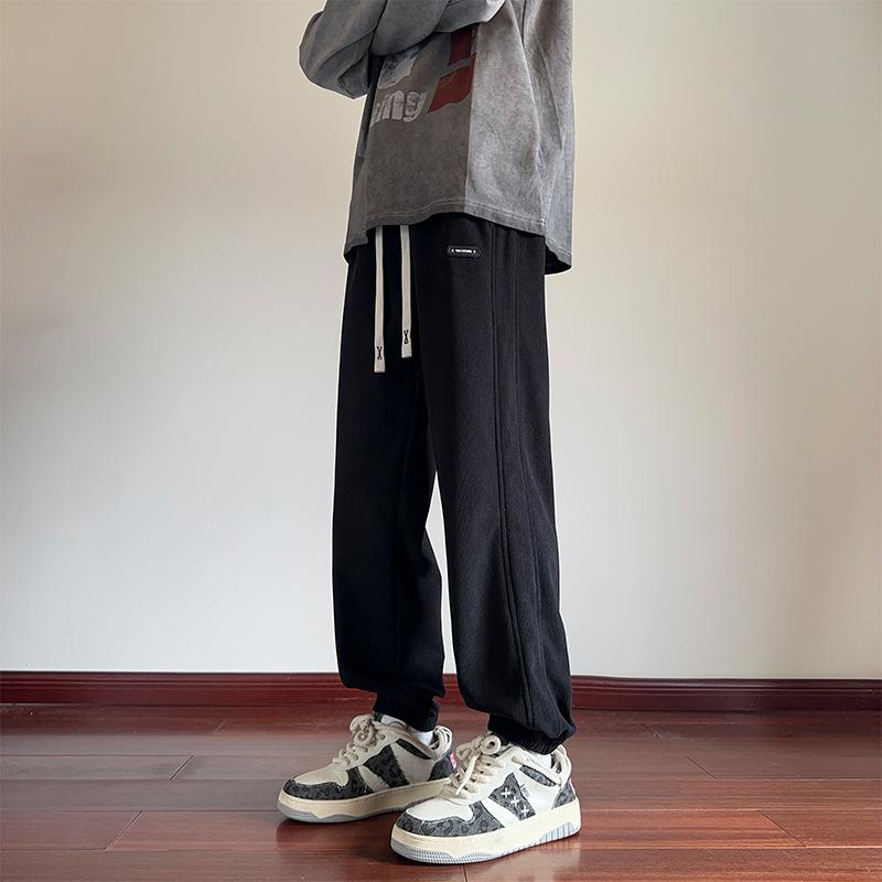 Pants Men's Spring and Autumn New Loose Tie Feet Versatile Casual Sweatpants High Street Ruffian Handsome Sweatpants Trousers