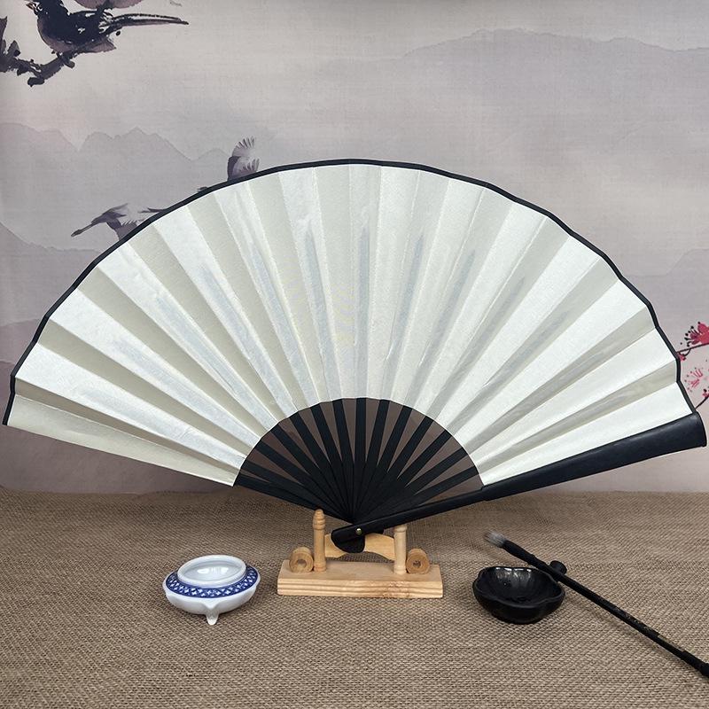 8" & 10" Blank Silk Students' Calligraphy and DIY Folding Fans
