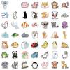 100 Cartoon Natural Animals Collection Graffiti Stickers Decorative Suitcase Waterproof No Glue Stickers