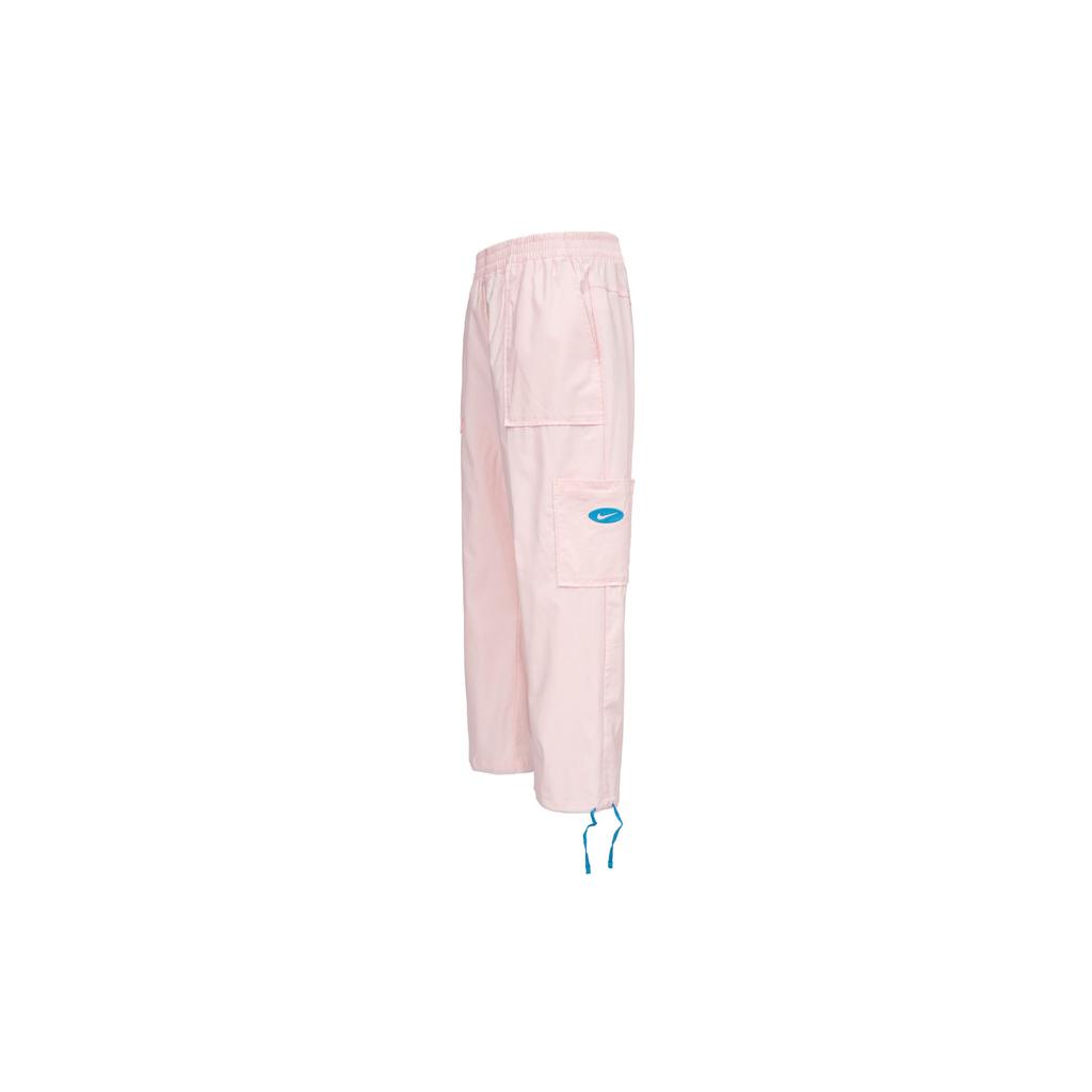 Nike Lässige einfarbige Straight Leg French atmungsaktive Cuffed Loose Cargo Hose Damen Hose Pink DM6570-610
