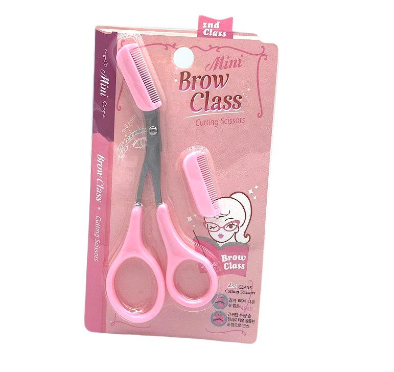 

Ножницы для бровей с расческой - Триммер для красоты и макияжа, Пластиковые ножницы