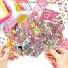 Kawaii 3D Cartoon Style Wardrobe House Miniature Scene Stickers DIY Handmade Stacking Creative Fun Scrapbook Stickers
