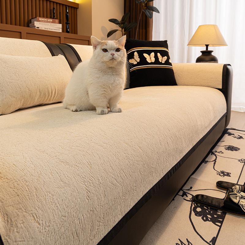 

New Sofa Cushion Light Luxury High-End Sense Simple Modern Non-Slip Seat Cushion Four Seasons Universal Dirt-Resistant Sofa Cover 70*70cm