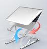 Portable Aluminum Laptop Stand with Double Layer Folding Design and Cooling Feature