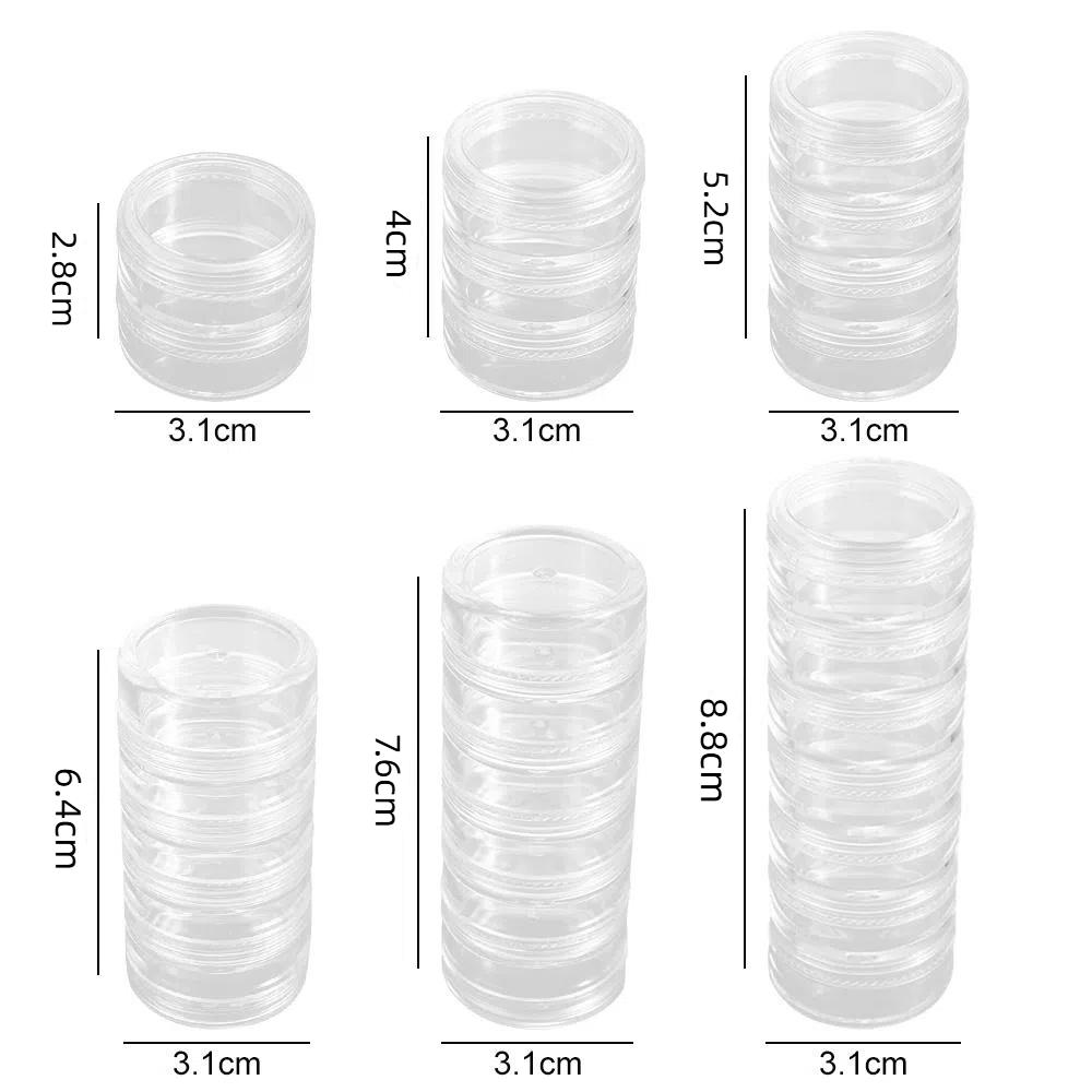 Necklace Storage Case Plastic Jewelry Organizer Women Jewelry Box Storage Box Desktop Jewelry Case