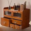 Desk Organizer Featuring Drawers, Suitable for Stationary and Personal Care