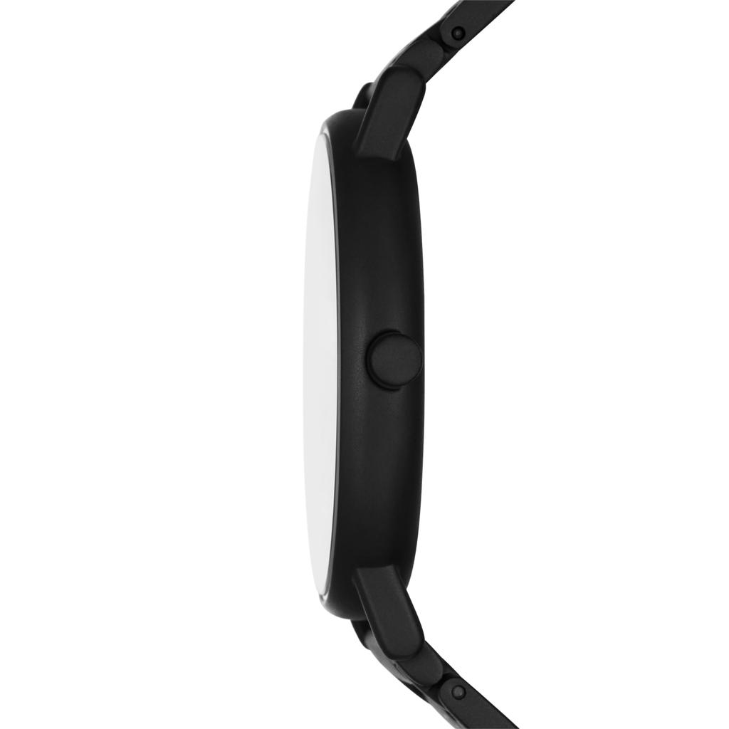 Skagen Men's Signatur Three-Hand Midnight Black Stainless Steel Bracelet Watch (Model: SKW6914)