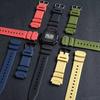 Casio AQS810W SGW300H MRW200H AEQ110W AE1000W WS200H W800H W216H W-215 İçin Silikon Kayış Bant Kauçuk Spor Saat Bilekliği 18mm