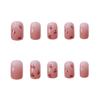 24Pcs French Ballet Press On Nails Reusable Full Cover Fake Nail Tips Artificial Manicure Set