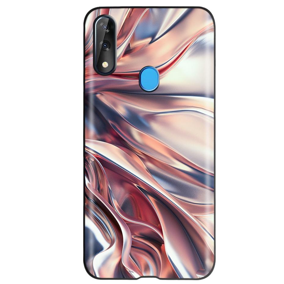 Etui do ZTE Blade V10 Modny Wzór Kwiatowy Serce Etui na Telefon do ZTE Blade V10 Vita V 10 Czarne Silikonowe Miękkie TPU Zderzak