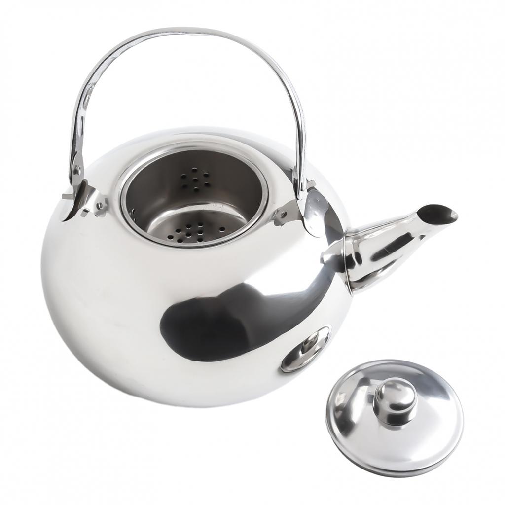 Sturdy Stainless Steel Kettle Perfect for Camping and Hiking Trips