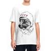 CCCP Rusia Laika Space Urss Astronauta Dog TShirt Mens Space Traveler Vintage 100 Cotton T Shirts Summer Tee Shirt Clothing